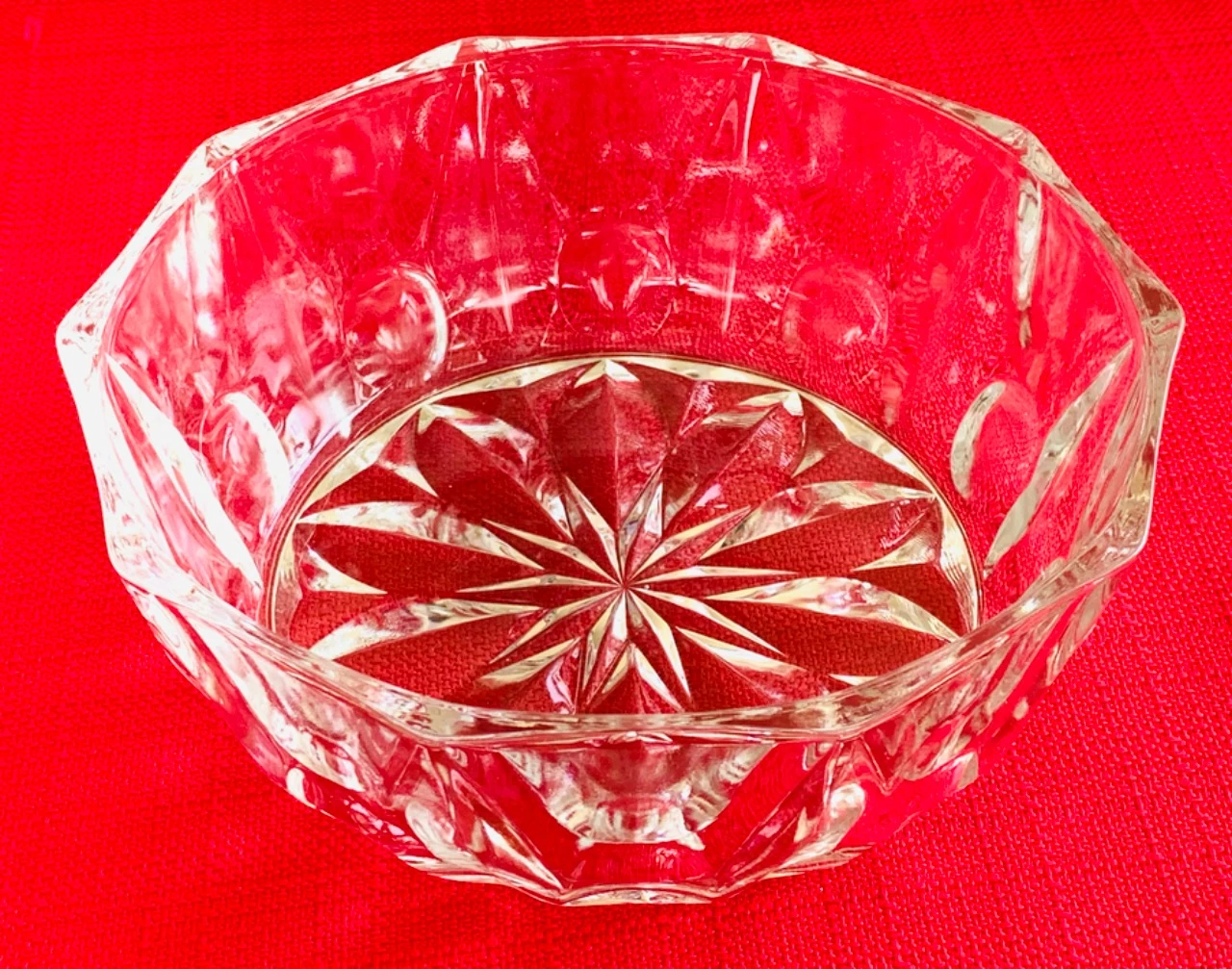 Bowls + 5 small very thick glass bowls, rosette pattern – photo 2